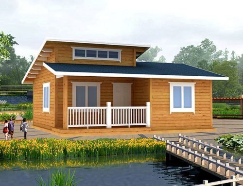 IG-2-040 ecomonic easy assembly prefab timber homes for resorts