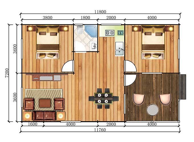 The wooden cabin The wooden cabin