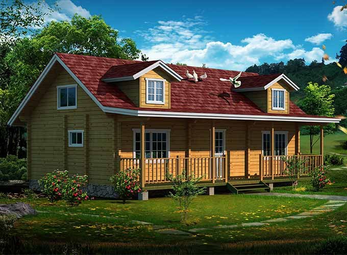 Wooden pre manufactured cabins IG-1-067