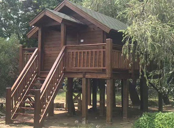Pine pile foundations
