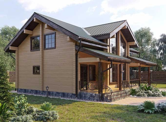 Wooden prefab homes plan