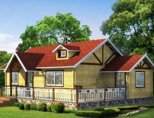 Wood cottage prefab house IG-1-052