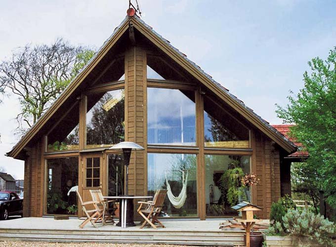 Timber frame A frame house IG-G-009 Timber frame A frame house IG-G-009